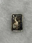 Rare 1 Gram Kangaroo Art Silver Bar Toned