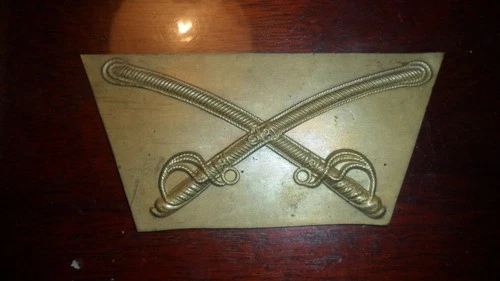 UNION ARMY BLANK UNFINISHED CAVALRY HAT INSIGNIA RARE VERSION