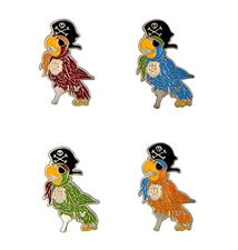 Pirates of the Caribbean Color Parrots Disney Parks Trading 4 Pin Set Brand New