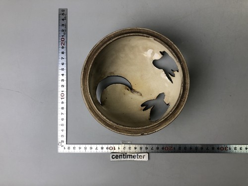 Y7387 KOURO Ninsei kintsugi signed box Japan antique fragrance incense burner - Picture 7 of 24