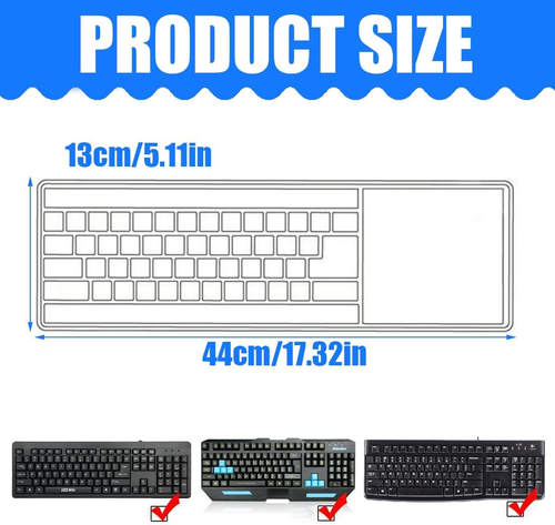 Tastaturschutz Silikon Abdeckung Staubschutz Desktop Keyboard 2 Stück - Bild 2 von 6