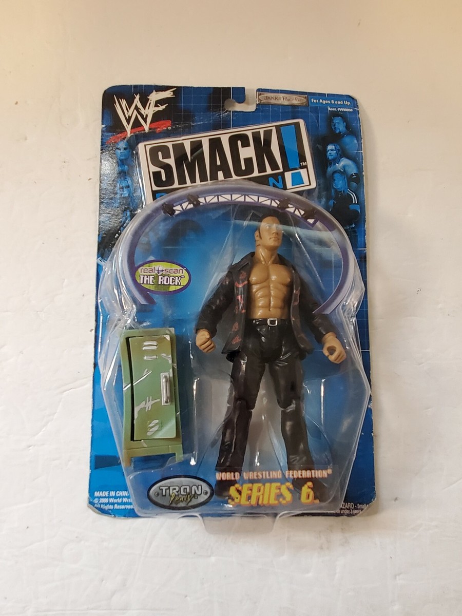 The Rock Series 6 Smack Down Figure jakks Pacific New MOC WWF