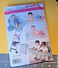 SIMPLICITY Pattern 1481A ALL Sizes Baby Accessories-Swim Diaper Covers Blanket