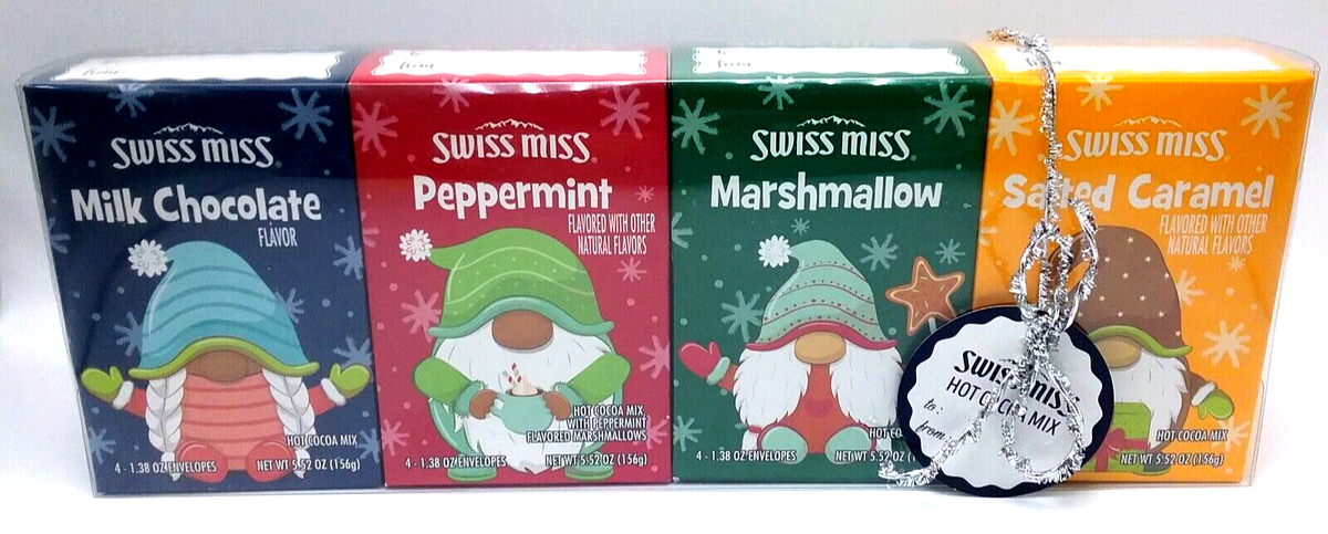 Swiss Miss Hot Cocoa Mix Holiday Gift Pack 4 Flavors Christmas
