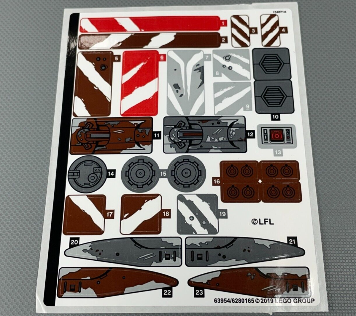 Sticker Sheet for LEGO Set 75254 Star Wars AT-ST Raider Decals | eBay