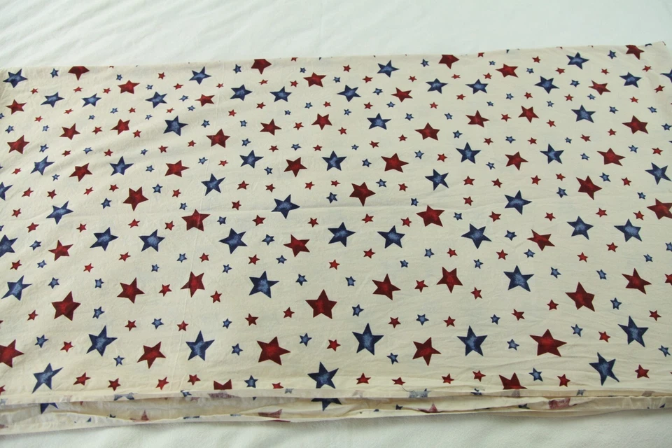2Y+ Washed Faye Burgos Marcus Patriotic Star on Tan Quilt Cotton Fabric Summer - Image 2 of 4
