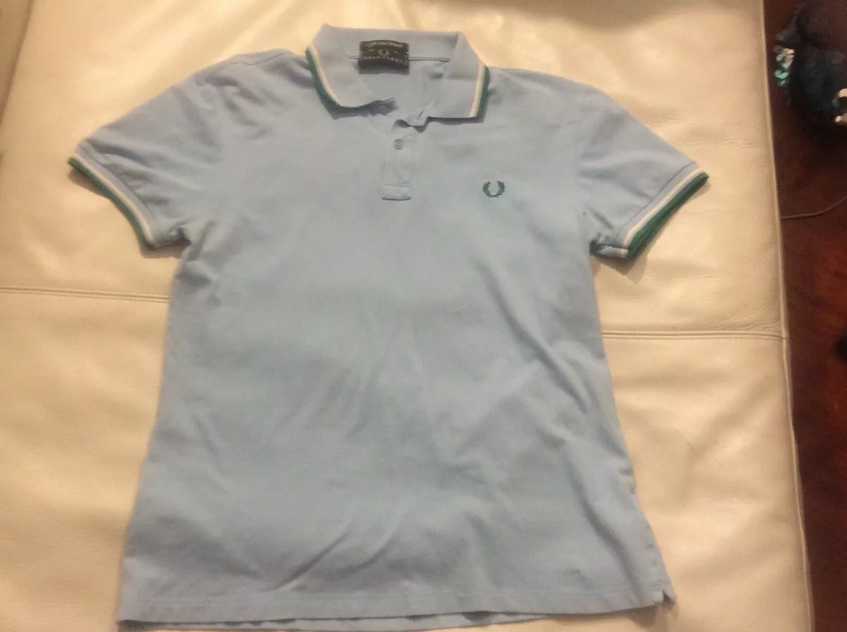 Polo fred perry azzurra clearance