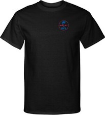 Ford Mustang T-shirt Shelby Blue and Red Logo Pocket Print Tall Tee