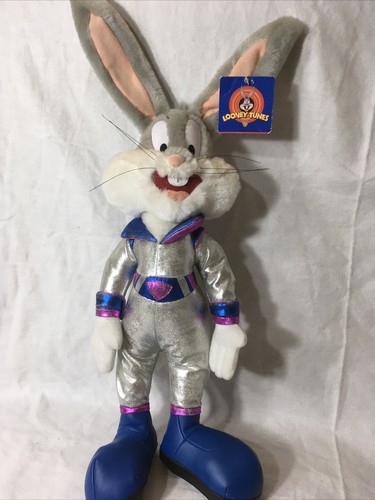 Play By Play Looney Tunes Bugs Bunny Stuffed Plush Space Suit 15 Jam Silver | eBay