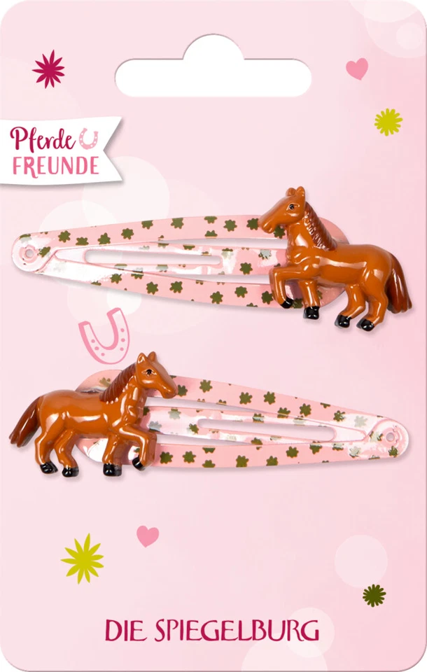 Spiegelburg Haarclips 2 Stück Pferde Pferdefreunde Haarschmuck  - Bild 4 von 4