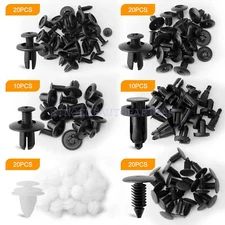 100Pcs Car Body Plastic Trim Retainer Fastener Clips Push Pin Fender Bumper Set-