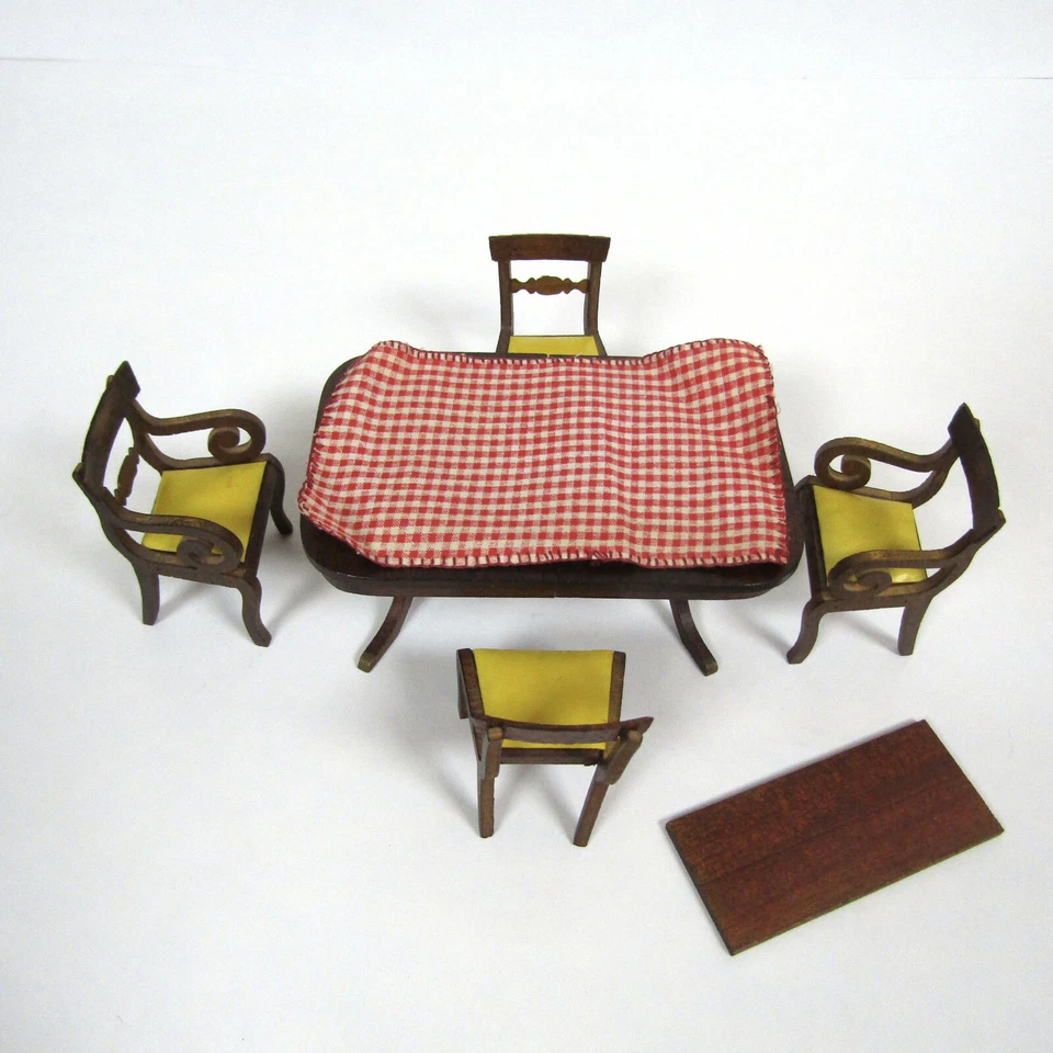 SILLA MESA COMEDOR CASA MUÑECAS ¿Sonia Messer Lynnfield? Lote de muebles vintage Foto 3 de 4