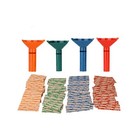 Coin Counters & Coin Sorters Bundle 4 Color-Coded Tubes/100 Assorted Wrappers