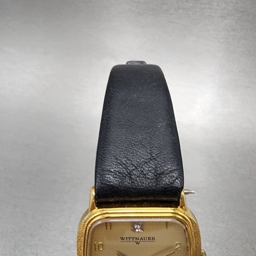 Wittnauer Tank Watch Men 26mm Champagne Dial Gold Tone Rectangle New Battery - Picture 6 of 12