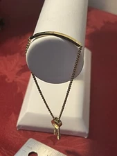 MICHAEL KORS GOLD-TONE & PAVE SLIDER BAR BRACELET 