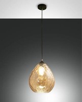 Fabas Luce Pendelleuchte Gisella E27 Ø260Mm Bernstein