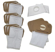 12 HEPA Bags for Electrolux Canister Vacuum Style C + 2 Filters