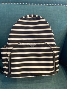 kate spade striped backpack