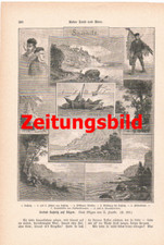 D101 2554 Franke Seebad Sassnitz Saßnitz Rügen Jasmund Druck 1885  !!