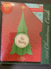 14 boxed Christmas cards with seals new