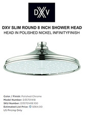 Rain Can Showerhead 8 Inch Traditional Polished Chrome /D35700108.100 DXV