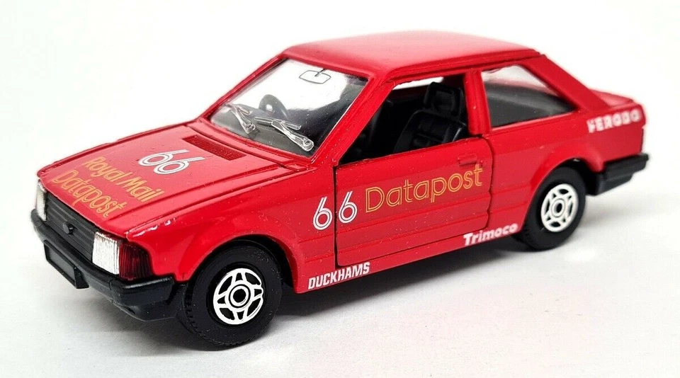 Corgi 1/36 - Ford Escort MK3 Datapost Race Car #66 Vintage Model Toy Car - Boxed - Image 3 of 4