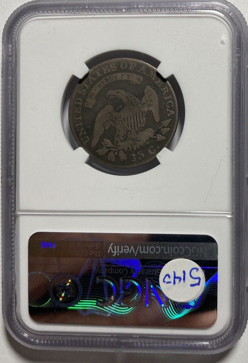 1822 Capped Bust Quarter Large Size Low Low Mintage 64,080 NGC VG8 eBay