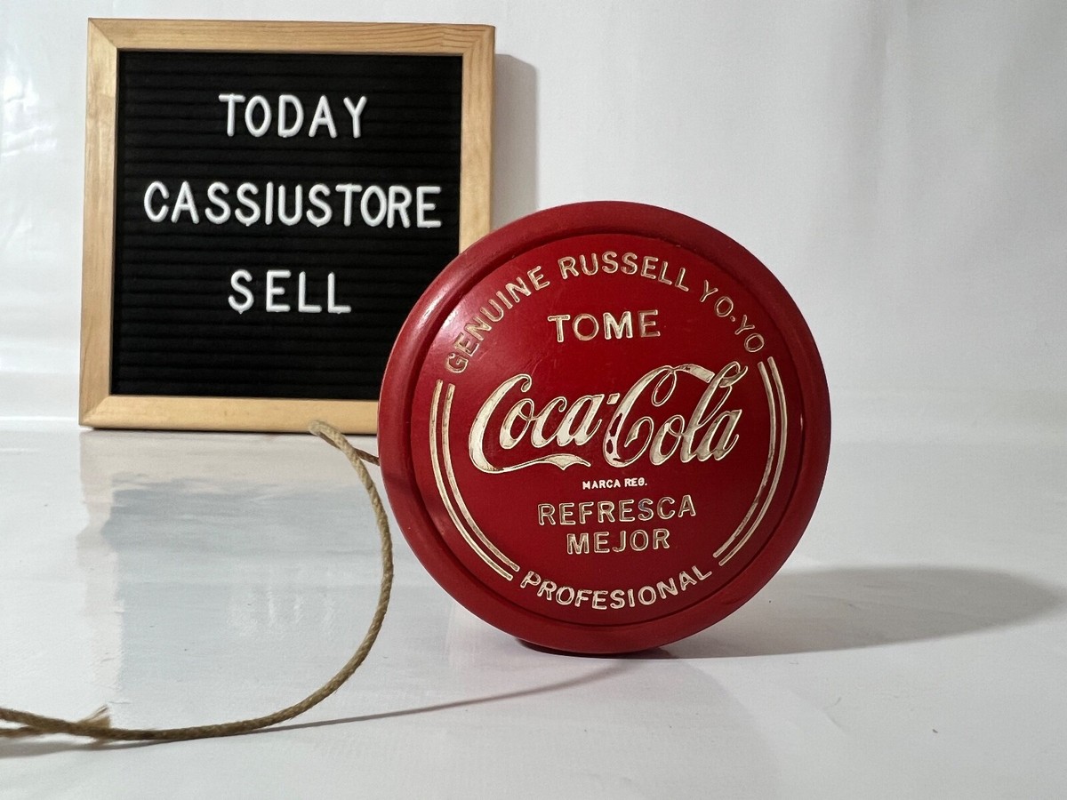 Vintage Yo-Yo Yoyo Profesional Rojo Genuine Russell Tome Coca Cola Marca  Reg 196