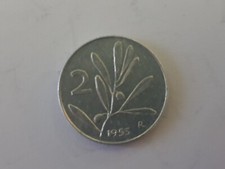 Repubblica Italiana 2 Lire Ulivo 1953