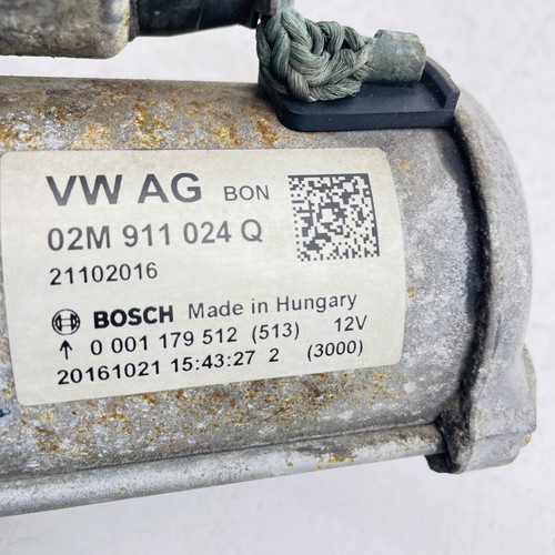 SKODA FABIA MK3 STARTER MOTOR 02M911024Q 1.2 TSI CJZC 14-18 - Picture 11 of 12