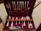 Alvin Bridal Bouquet Solid Sterling Silver Flatware Set - 62 Pieces