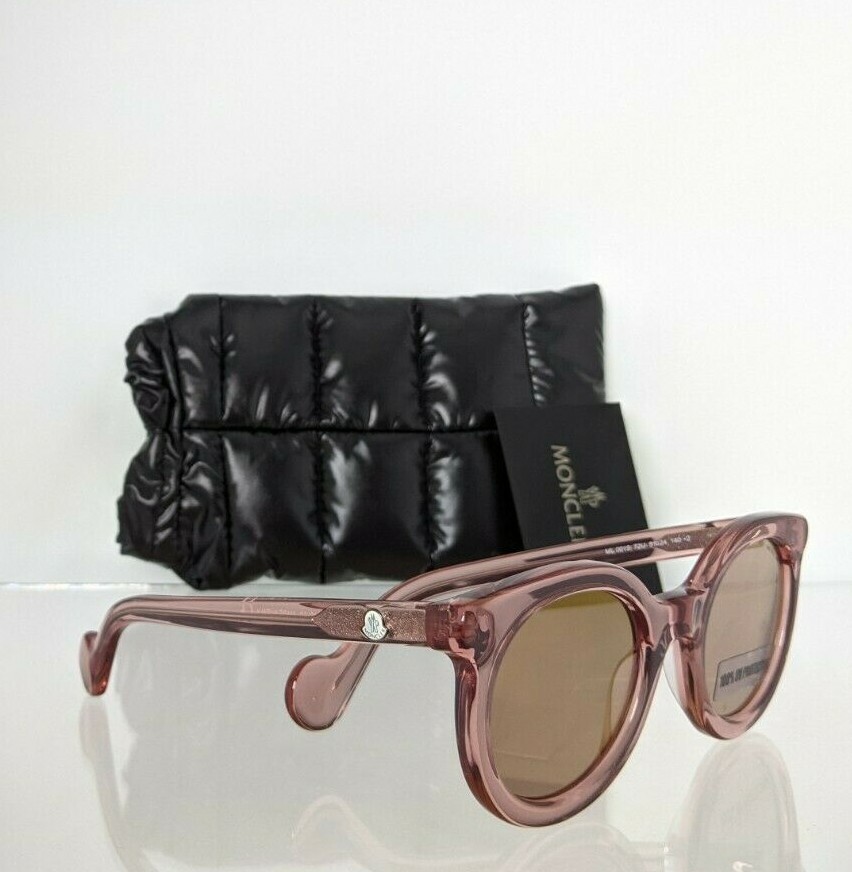 Moncler ML 0015 sunglasses Authentic MONCLER ML 0015 01X Shiny Black w/Blue Lens  main image 4