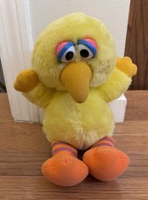 Vintage Hasbro Softies Sesame Street Baby Big Bird Plush 12  Stuffed Animal