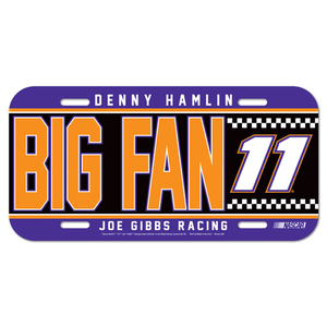 New-NASCAR-Denny-Hamlin-11-LICENSE-PLATE