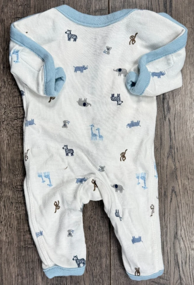 Ropa para bebé niño Carter's prematuro a 5 libras safari zoológico traje de fácil acceso Foto 3 de 3