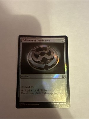 MTG Commander MH3 U Talisman of Dominance Card #0310 Ripple Foil NM English