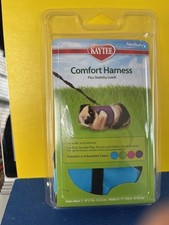 Kaytee Comfort Harness Plus Stretchy Leash for Small Animals Blue M NEW