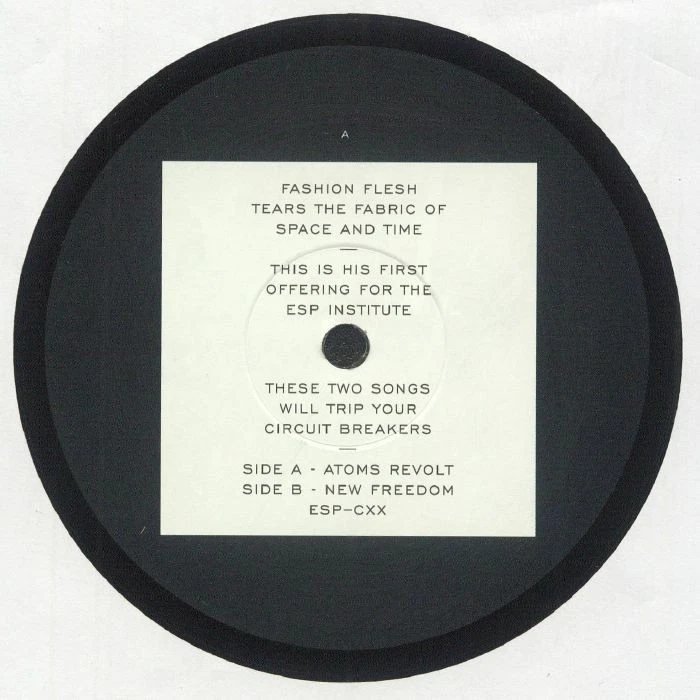 Fashion Flesh Atoms Revolt EP 12" Vinyl ESP Institute ESP120 Leftfield Techno NM image 1