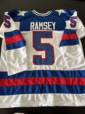 USA 1980 Olympic Gold Medal Mike Ramsey Signed jersey W/COA