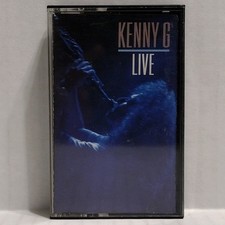Kenny G Live Cassette Tape 1989 Smooth Jazz Michael Bolton Arista Tested VGC