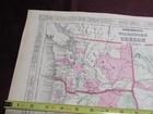 1864 Map ~ Johnson's  WASHINGTON, OREGON & IDAHO, Johnson & Ward   Hand-Colored — photo 2
