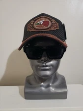 Mexico Eagle Aguila Hat Straw Mesh Trucker SnapBack Western Style Baseball Cap