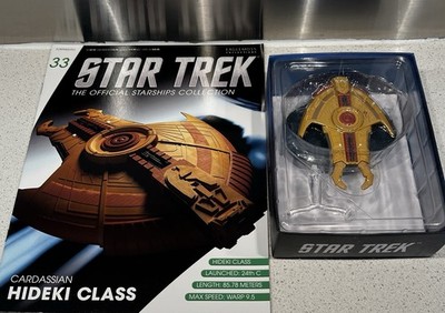 NEW Eaglemoss Collections StarTrek DS9 Cardassian Hideki Class #33 PLUS MAGAZINE