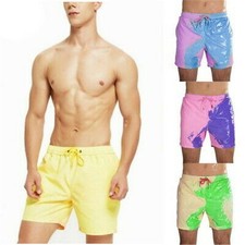 Hommes Couleur Changeante Natation Short Bain Plage Maillots de