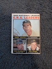 1964 Topps - League Leaders Sandy Koufax, Bob Friend, Dick Ellsworth .