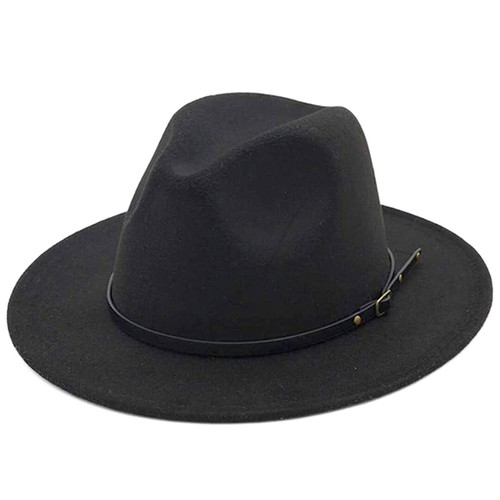 Niños Niños Niñas Sombreros Ala Ancha Lana Fieltro Fedoras Gorras con Cinturón para Fiesta LO ÚLTIMO - Imagen 19 de 43