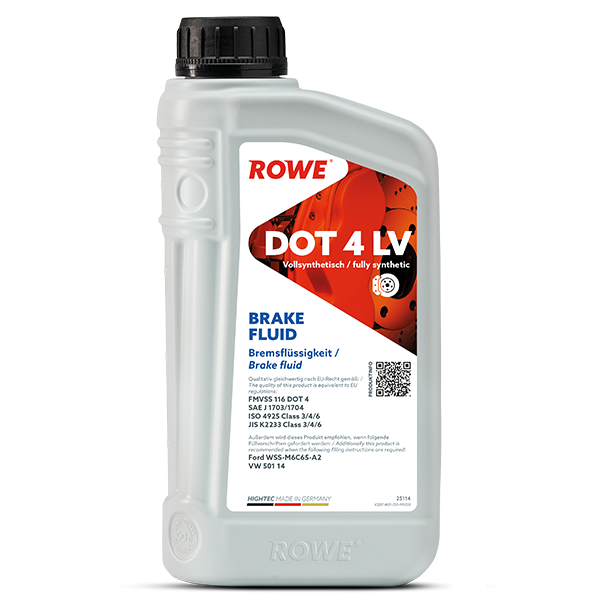 DOT4 BremsflüSsigkeit Rowe Hightec Brake Fluid DOT 4 LV 1L Niederviskos FüR ESP-image