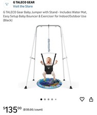 G TALECO Gear Baby Jumper with Stand - Includes Water Mat, 