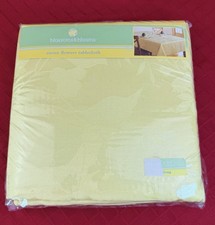 Blossoms  Blooms Easter YELLOW Floral Tablecloth OBLONG 60X84  Spring