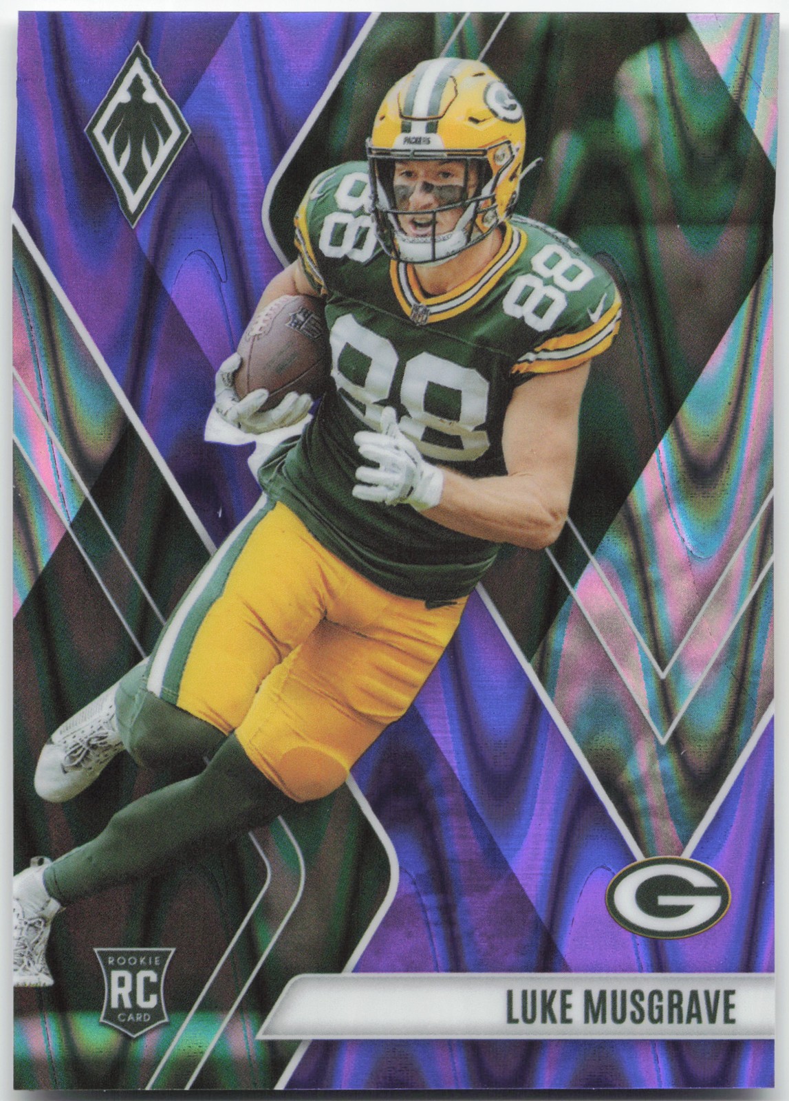 2023 Panini Phoenix #160 Luke Musgrave Purple Seismic #/125